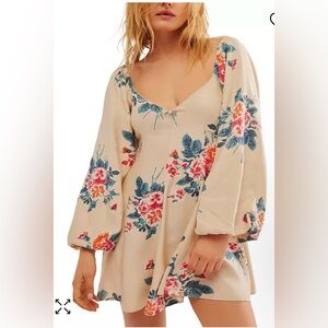 Free people Francesca Floral-Print Mini Dress